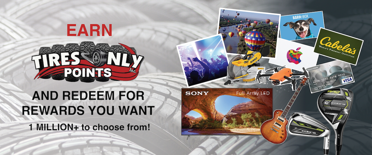 Redeem Tires Only Rewards
